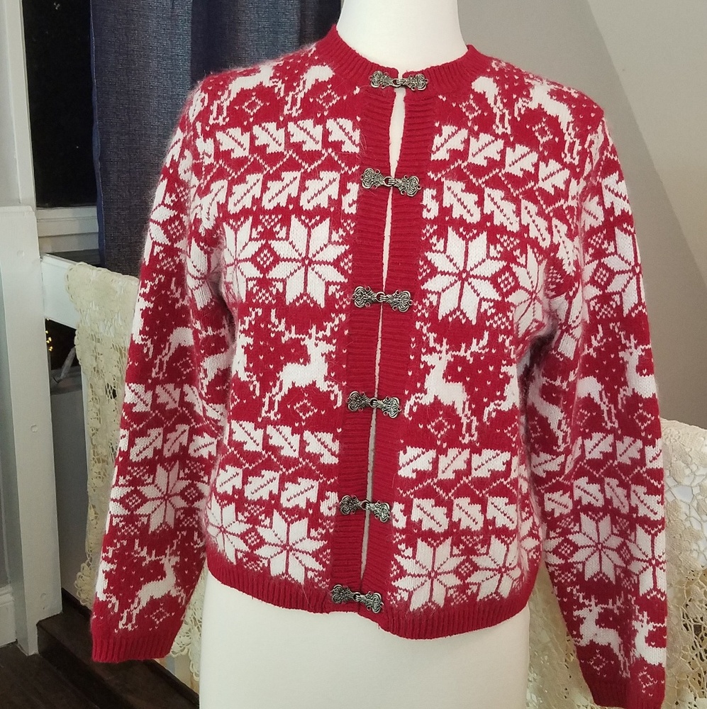 Snow Flake & Reindeer Christmas Sweater